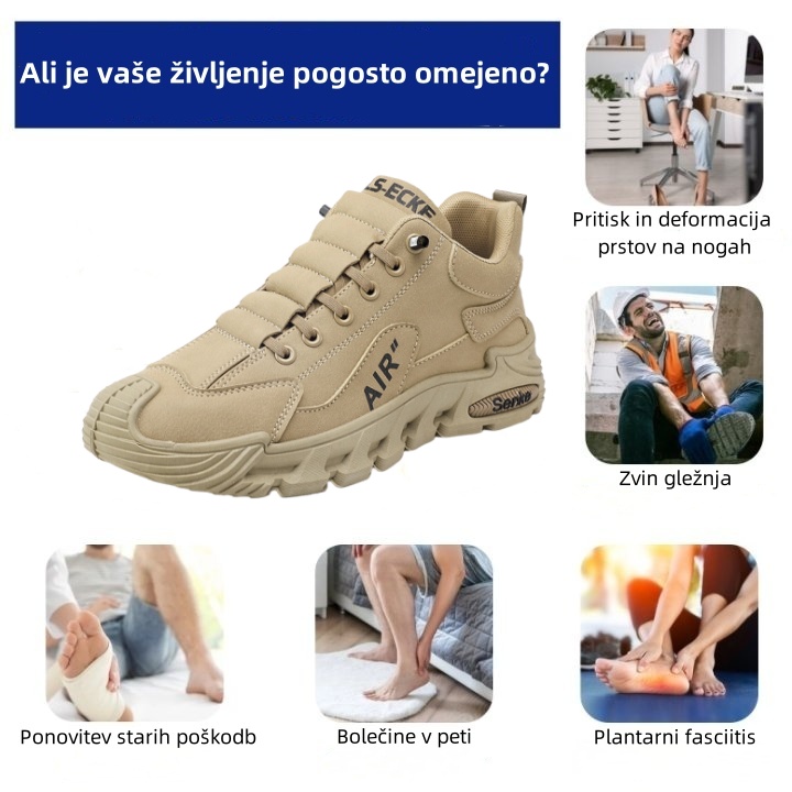 Suuperre® Premium usnjeni ortopedski čevlji | Ergonomsko oblikovani za lajšanje bolečin v hrbtu, kolenih in stopalih ter zagotavljajo izjemno udobje (ročno izdelani).