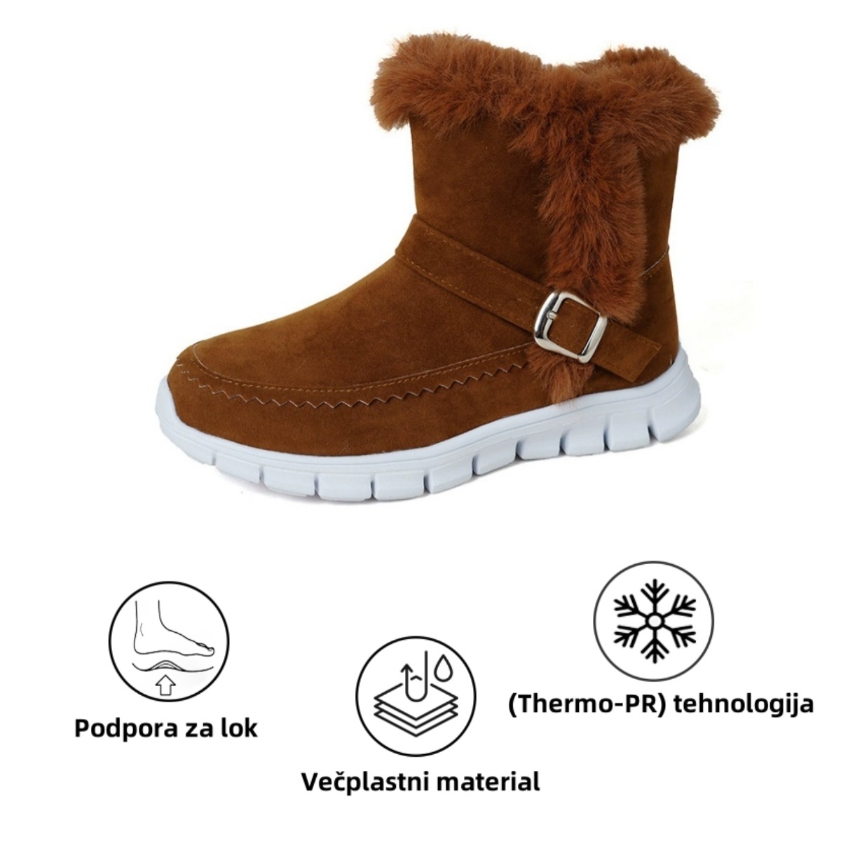 Fiippy® - Ergonomski zimski ortopedski čevlji za lajšanje bolečin v stopalih, kolenih in hrbtu - Ženski