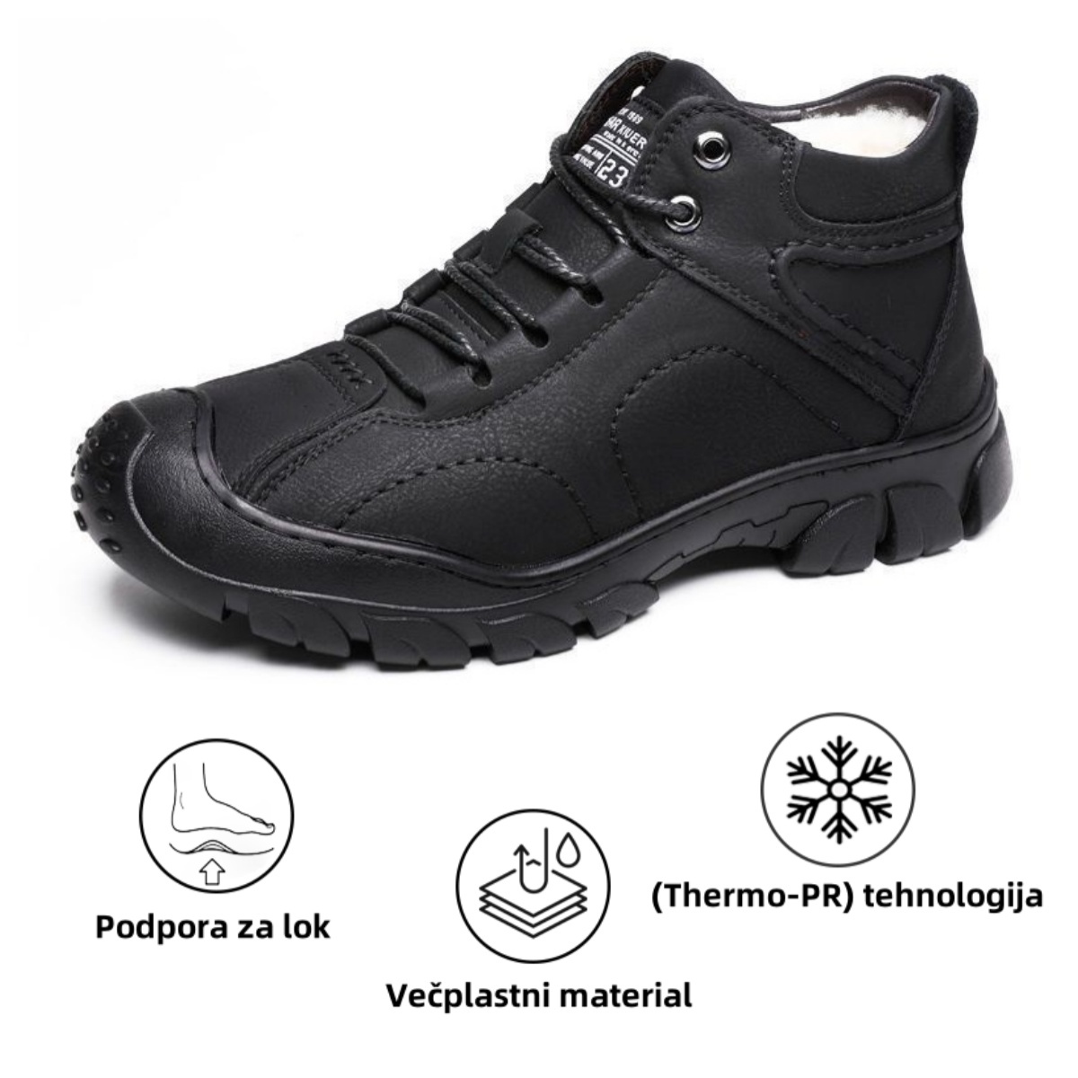 [🎁Danes po polovični ceni - ne zamudite] Ergonomsko oblikovani ortopedski čevlji - visokokakovostno usnje + topel kašmir 👞Ročno šivani moški usnjeni čevlji