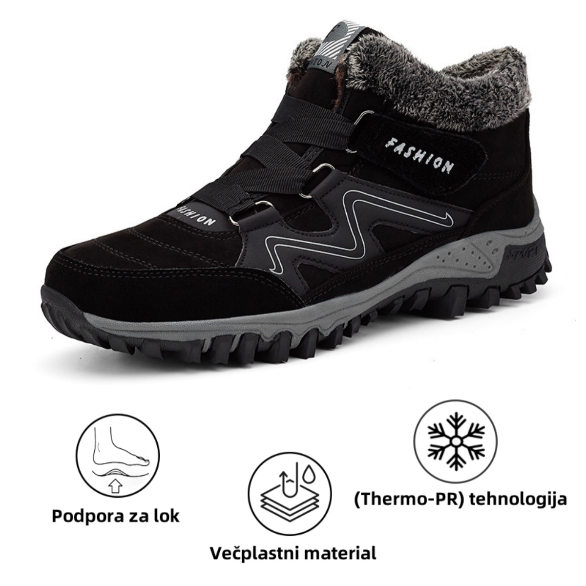 【🔥Danes 50 % popust - ne zamudite】Ergonomsko oblikovani ortopedski čevlji - lajšanje bolečin + plišasta toplota 👞