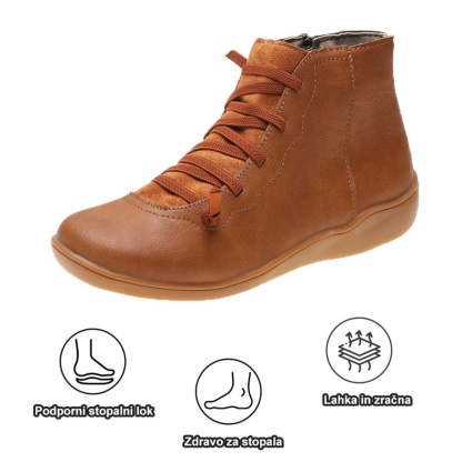 【🎁Danes 50 % popusta - ne zamudite】Ergonomsko oblikovani ženski usnjeni škornji - učinkovito lajšajo bolečine pri hoji👞Prilagodite pravilno držo telesa