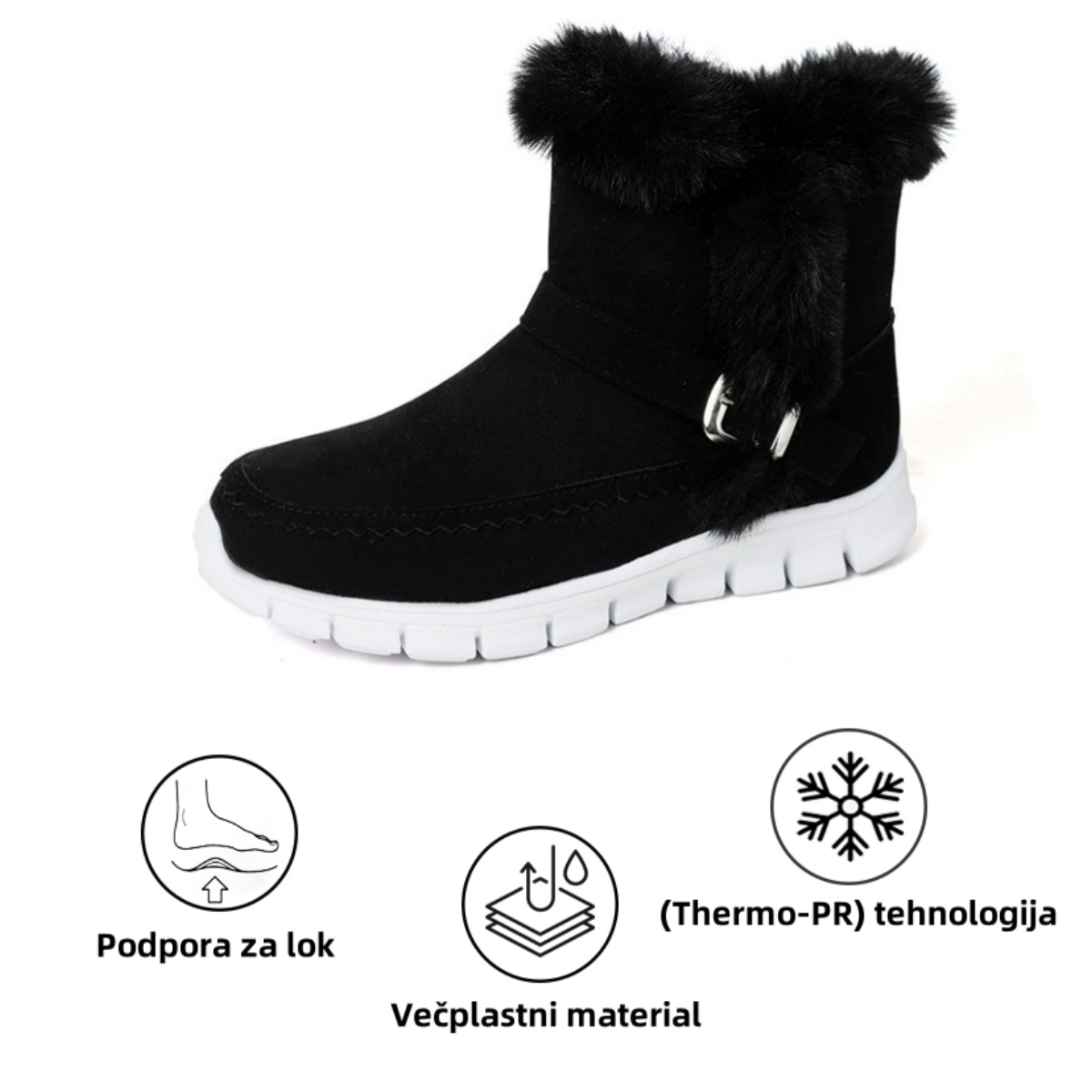 Fiippy® - Ergonomski zimski ortopedski čevlji za lajšanje bolečin v stopalih, kolenih in hrbtu - Ženski