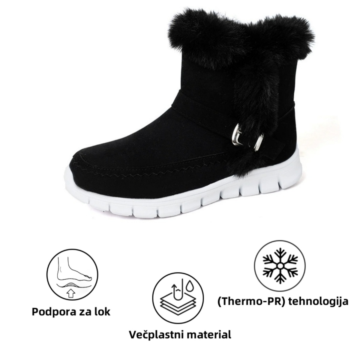 Fiippy® - Ergonomski zimski ortopedski čevlji za lajšanje bolečin v stopalih, kolenih in hrbtu - Ženski