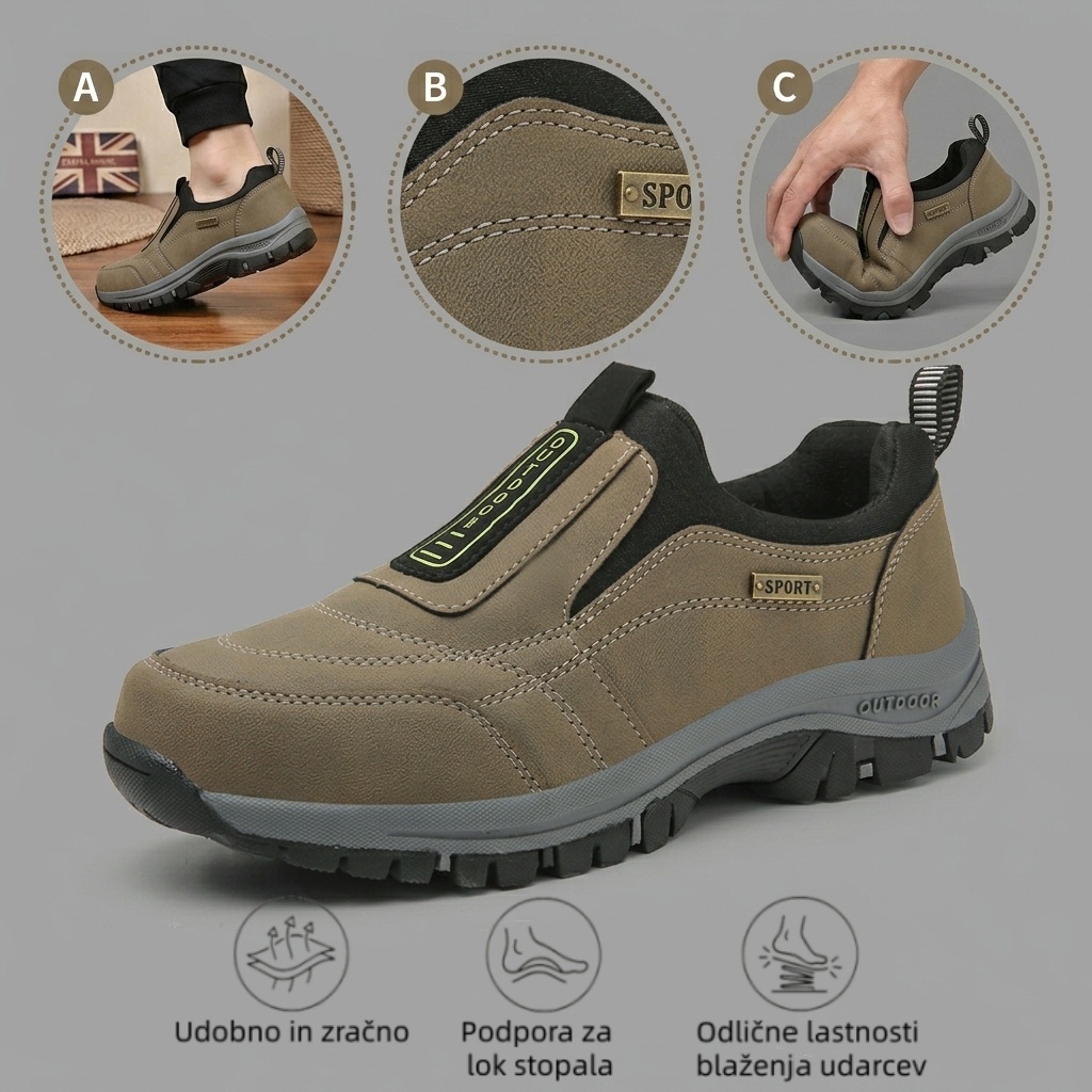 🔥 Danes za polovično ceno! Ne zamudite! ⏰ Ergonomsko oblikovani ortopedski čevlji - zagotavljajo naravno oporo stopalnega loka 👞 Z lahkoto lajšajo bolečine v stopalih