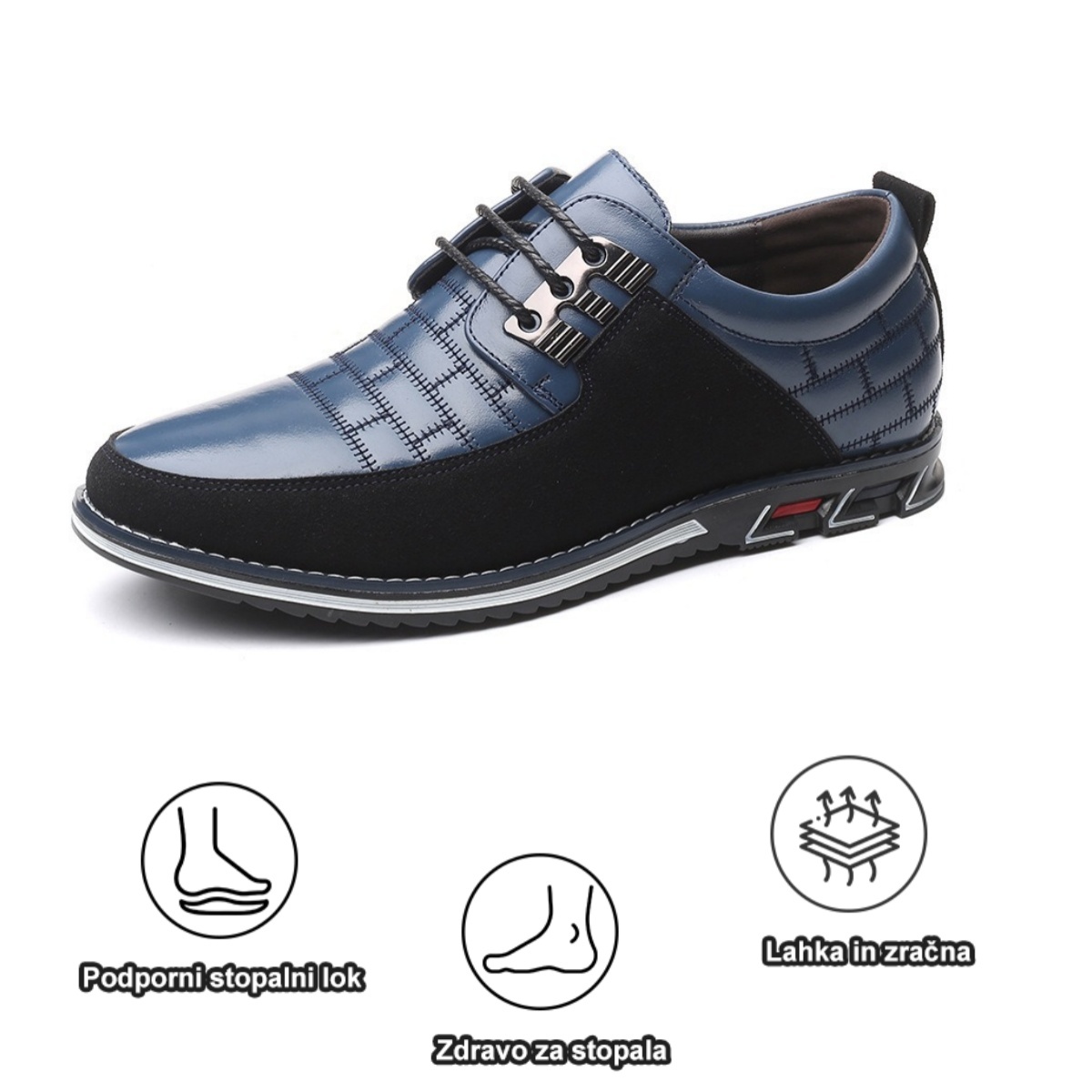 【🔥Danes 50 % popust - ne zamudite】Ergonomsko oblikovani ortopedski čevlji - vrhunsko usnje + ročno šivani👞