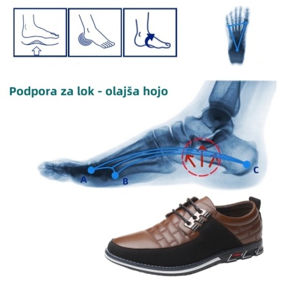 【🔥Danes 50 % popust - ne zamudite】Ergonomsko oblikovani ortopedski čevlji - vrhunsko usnje + ročno šivani👞