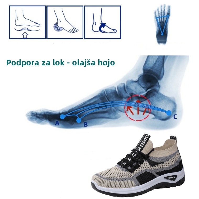 [🔥Danes po polovični ceni - Ne zamudite] Ergonomski ortopedski čevlji - zasnova za podporo stopalnega loka 👞 Z lahkoto se znebite bolečin v stopalih
