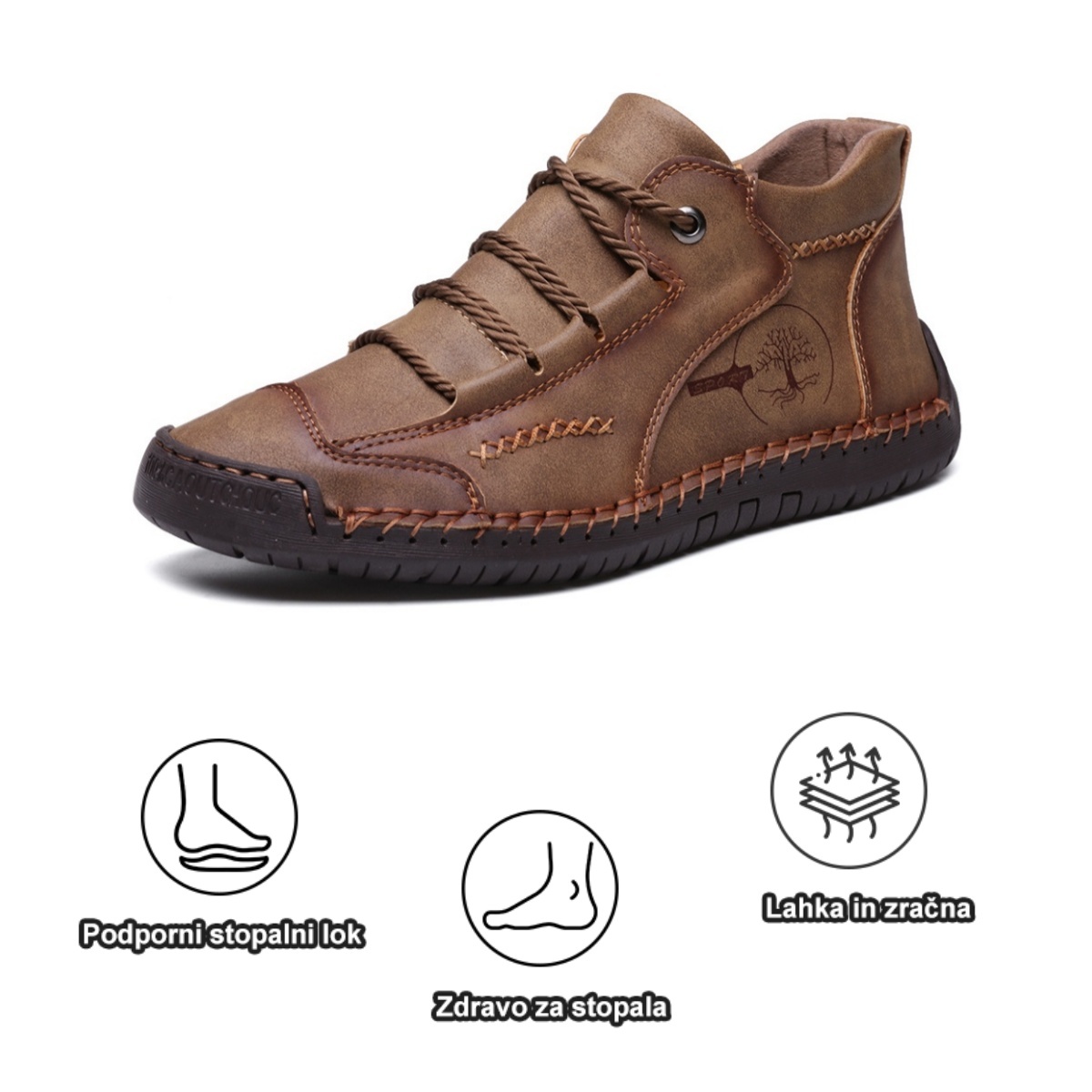 【🔥50 % popust danes - ne zamudite】ergonomsko oblikovani ortopedski čevlji - visokokakovostno usnje + ročno šivani👞