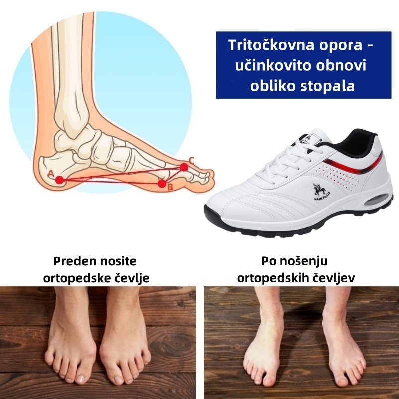 Ortopedski čevlji Fiippy® – ergonomsko oblikovani za bolečine v hrbtu, stopalih in sklepih – unisex