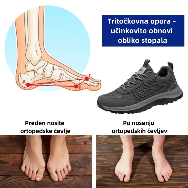 Ortopedski čevlji Fiippy® – ergonomsko oblikovani za bolečine v hrbtu, stopalih in sklepih – unisex