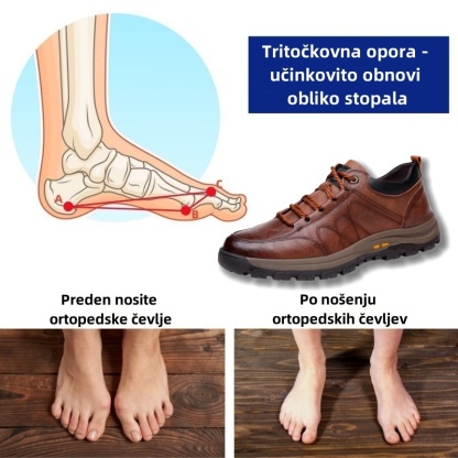 Fiippy® Premium usnjeni ortopedski čevlji | Ergonomsko oblikovani za lajšanje bolečin v hrbtu, nogah in stopalih ter zagotavljajo izjemno udobje (ročno izdelani).