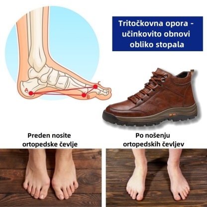 Fiippy® Premium usnjeni ortopedski čevlji | Ergonomsko oblikovani za lajšanje bolečin v hrbtu, nogah in stopalih ter zagotavljajo izjemno udobje (ročno izdelani).