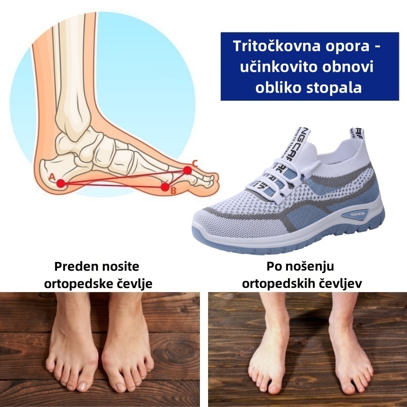 Ženski ortopedski čevlji Fiippy® | Ergonomsko oblikovani za lajšanje bolečin v hrbtu, sklepih in stopalih ter zagotavljajo izjemno udobje (ultra lahki).