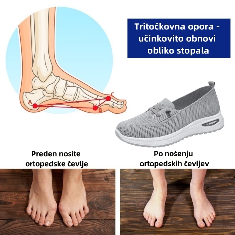 Ženski ortopedski čevlji Suuperre® | Ergonomsko oblikovani za lajšanje bolečin v hrbtu, sklepih in stopalih ter zagotavljajo vrhunsko udobje.