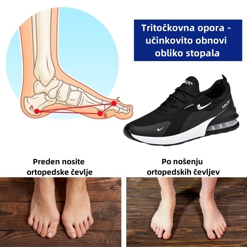 🔥 50 % popusta še danes! Ne zamudite! ⏰ Ergonomsko oblikovani ortopedski čevlji: zagotavljajo naravno oporo za stopalni lok 👞 Z lahkoto lajšajo bolečine v stopalih
