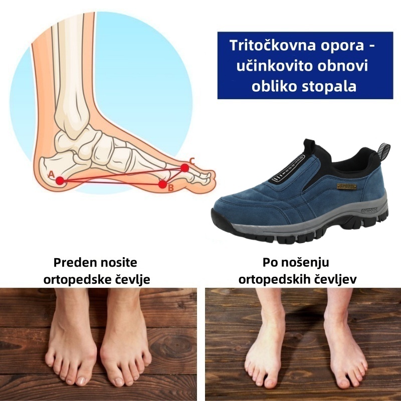 🔥 Danes za polovično ceno! Ne zamudite! ⏰ Ergonomsko oblikovani ortopedski čevlji - zagotavljajo naravno oporo stopalnega loka 👞 Z lahkoto lajšajo bolečine v stopalih