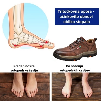 🔥 Danes za polovično ceno! Ne zamudite! ⏰ Ergonomsko oblikovani ortopedski čevlji - zagotavljajo naravno oporo stopalnega loka 👞 Z lahkoto lajšajo bolečine v stopalih