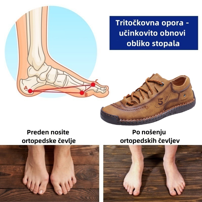 🔥 Danes za polovično ceno! Ne zamudite! ⏰ Ergonomsko oblikovani ortopedski čevlji - zagotavljajo naravno oporo stopalnega loka 👞 Z lahkoto lajšajo bolečine v stopalih
