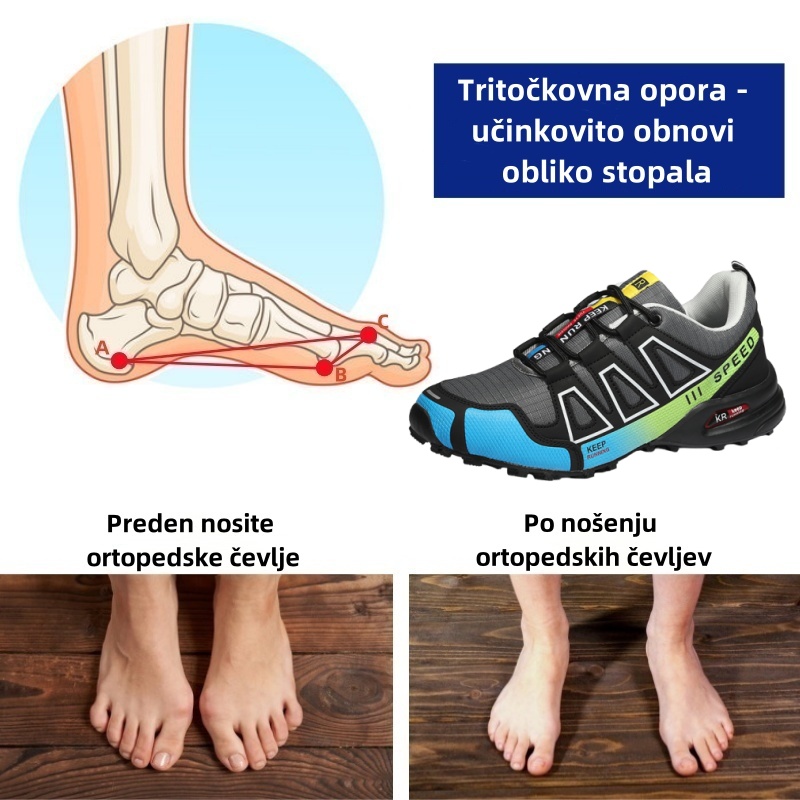 Ortopedski čevlji Fiippy® – ergonomsko oblikovani za bolečine v hrbtu, stopalih in sklepih – unisex