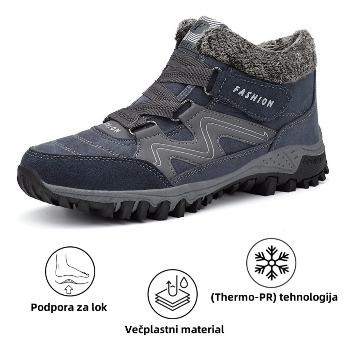 【🔥Danes 50 % popust - ne zamudite】Ergonomsko oblikovani ortopedski čevlji - lajšanje bolečin + plišasta toplota 👞