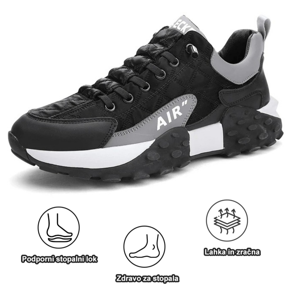 Ortopedski čevlji Fiippy® | Ergonomsko oblikovani za lajšanje bolečin v hrbtu, sklepih in stopalih ter zagotavljajo vrhunsko udobje (AIR).