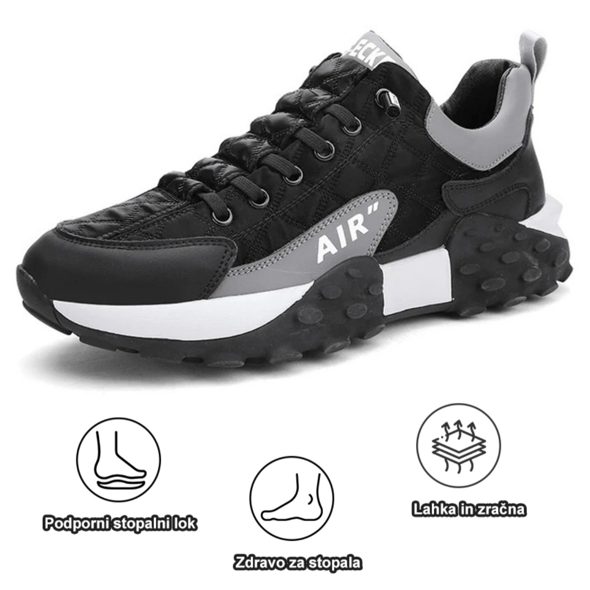 Ortopedski čevlji Fiippy® | Ergonomsko oblikovani za lajšanje bolečin v hrbtu, sklepih in stopalih ter zagotavljajo vrhunsko udobje (AIR).