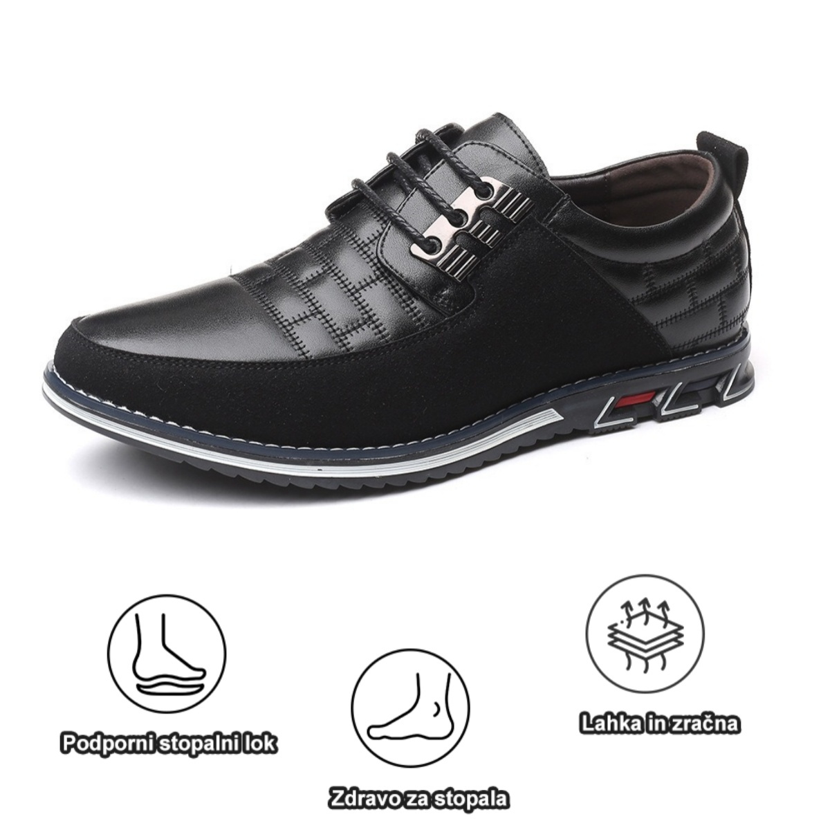 【🔥Danes 50 % popust - ne zamudite】Ergonomsko oblikovani ortopedski čevlji - vrhunsko usnje + ročno šivani👞