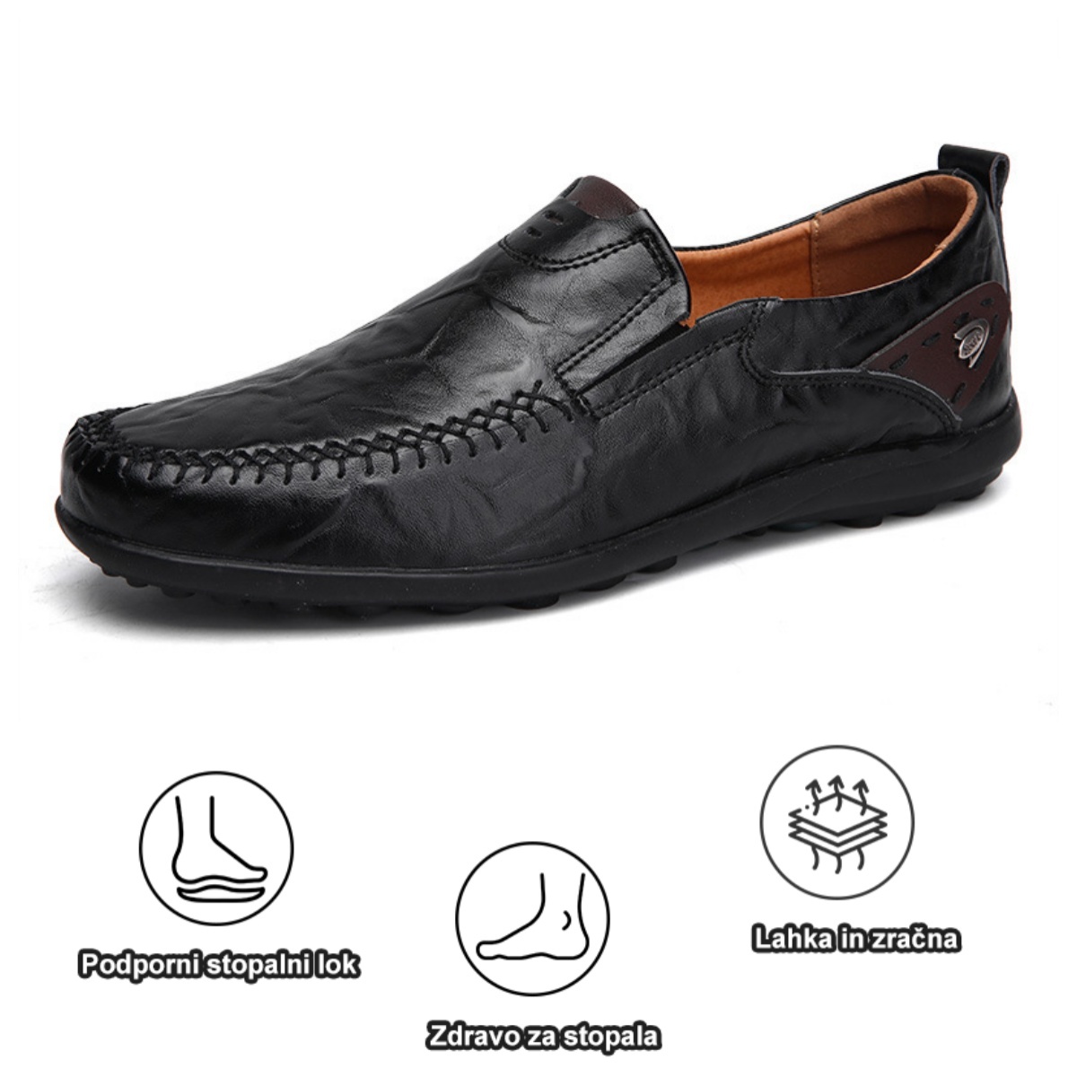 【🔥Danes 50 % popust - ne zamudite】Ergonomsko oblikovani ortopedski čevlji - vrhunsko usnje + ročno šivani👞