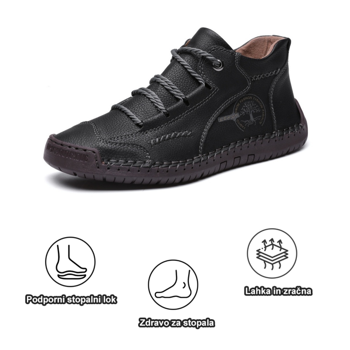 【🔥50 % popust danes - ne zamudite】ergonomsko oblikovani ortopedski čevlji - visokokakovostno usnje + ročno šivani👞