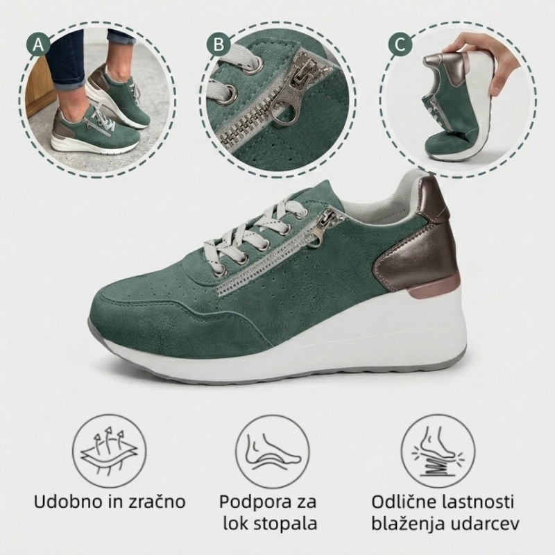 🔥 Danes za polovično ceno! Ne zamudite! ⏰ Ergonomsko oblikovani ortopedski čevlji - zagotavljajo naravno oporo stopalnega loka 👞 Z lahkoto lajšajo bolečine v stopalih
