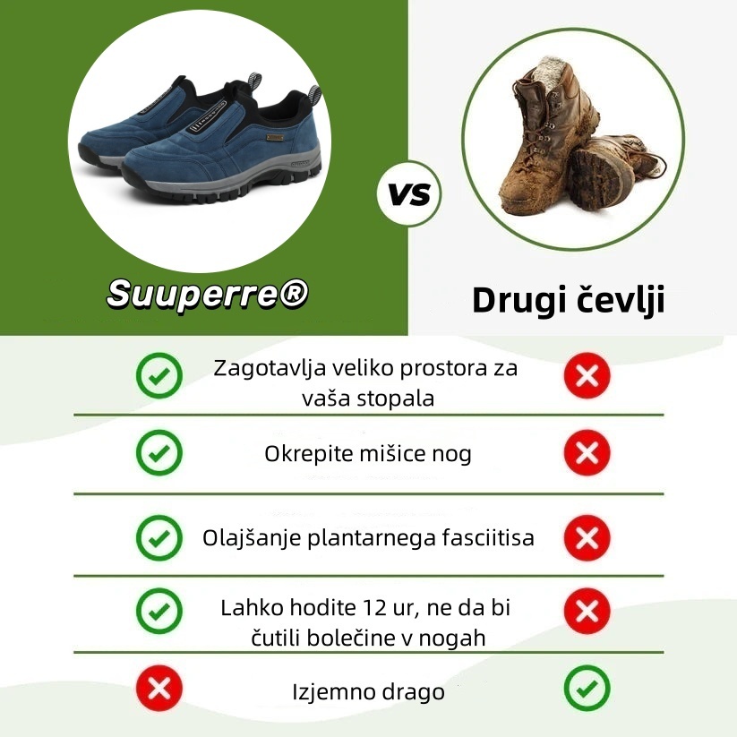 🔥 Danes za polovično ceno! Ne zamudite! ⏰ Ergonomsko oblikovani ortopedski čevlji - zagotavljajo naravno oporo stopalnega loka 👞 Z lahkoto lajšajo bolečine v stopalih