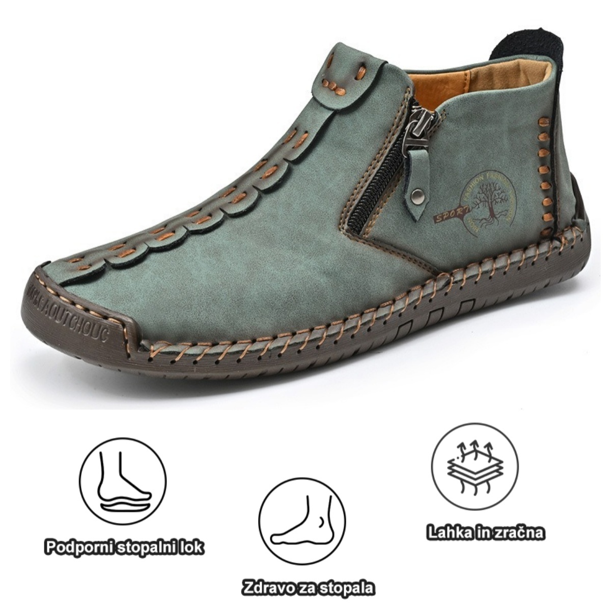 【🔥Danes 50 % popust - ne zamudite】Ergonomsko oblikovani ortopedski čevlji - vrhunsko usnje + ročno šivani👞