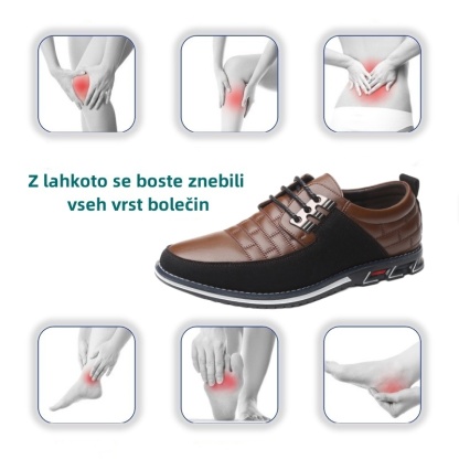【🔥Danes 50 % popust - ne zamudite】Ergonomsko oblikovani ortopedski čevlji - vrhunsko usnje + ročno šivani👞