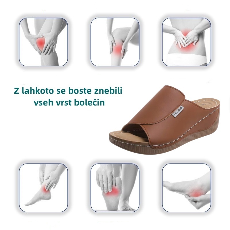 🔥Časovno omejen 50% popust - Poletni ortopedski sandali - Ergonomska oblika ✅100% neboleča hoja