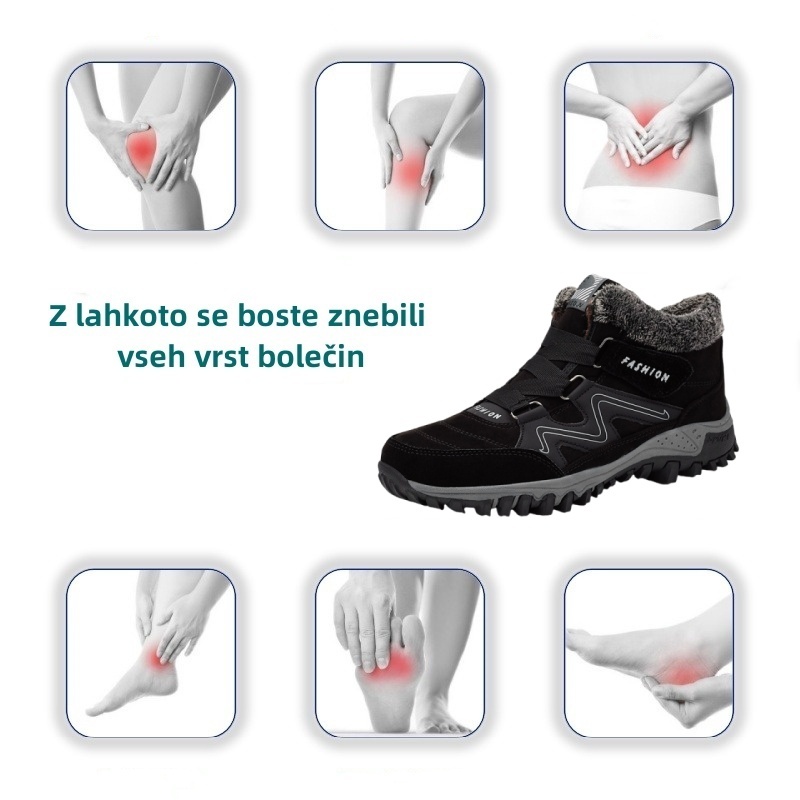 【🔥Danes 50 % popust - ne zamudite】Ergonomsko oblikovani ortopedski čevlji - lajšanje bolečin + plišasta toplota 👞