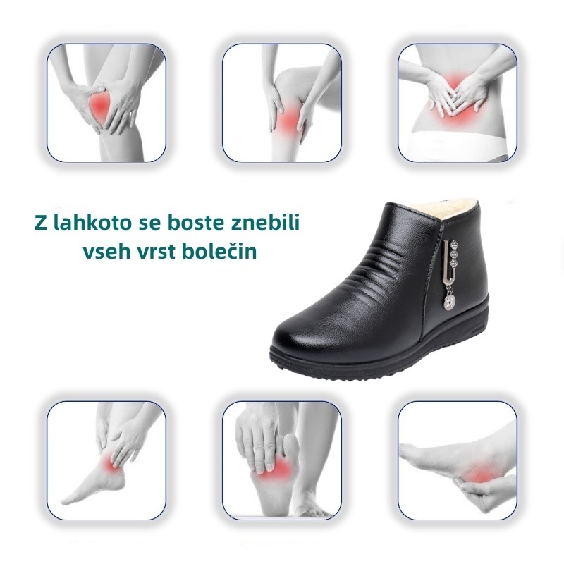 (🔥50% popust danes - ne zamudite te priložnosti) ⏰ - Mehki in udobni, originalni volneni ženski usnjeni čevlji (opora za lok - olajša hojo)