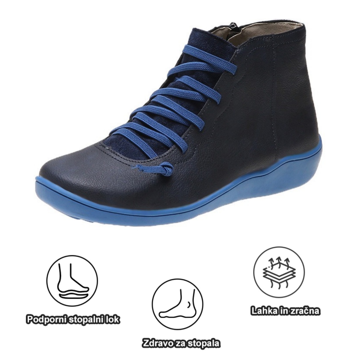 【🎁Danes 50 % popusta - ne zamudite】Ergonomsko oblikovani ženski usnjeni škornji - učinkovito lajšajo bolečine pri hoji👞Prilagodite pravilno držo telesa