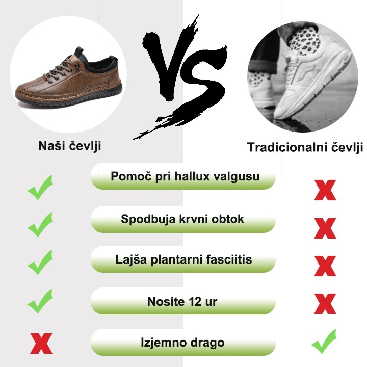 【🔥50 % popust danes - ne zamudite】ergonomsko oblikovani ortopedski čevlji - visokokakovostno usnje + ročno šivani👞