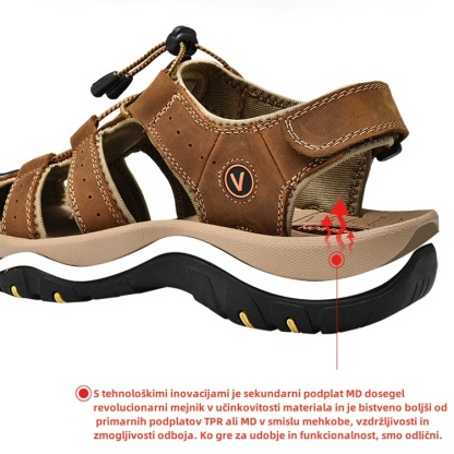[🎁Danes po polovični ceni - ne zamudite] Ergonomsko oblikovani ortopedski sandali - neboleča hoja 👞 naredi hojo udobnejšo