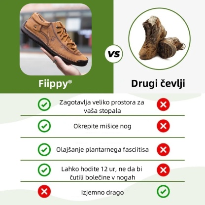 Fiippy® medicinski ortopedski čevlji - ergonomsko zasnovani za lajšanje bolečin v hrbtu, nogah in sklepih.