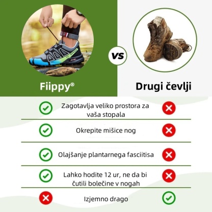 Ortopedski čevlji Fiippy® – ergonomsko oblikovani za bolečine v hrbtu, stopalih in sklepih – unisex