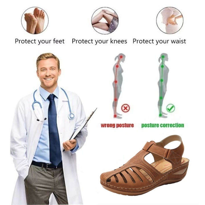 🎁 Časovno omejen popust 50% - Poletni ortopedski sandali z oporo za lok, ✅ Lajšanje bolečin - Ergonomska oblika