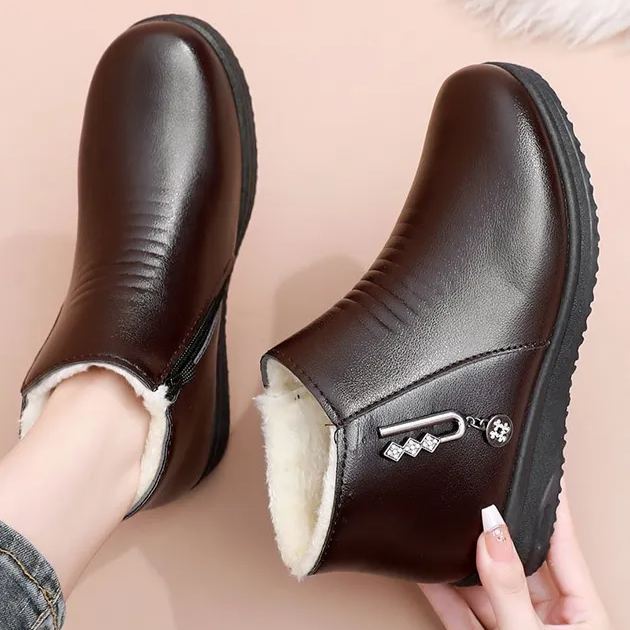 (🔥50% popust danes - ne zamudite te priložnosti) ⏰ - Mehki in udobni, originalni volneni ženski usnjeni čevlji (opora za lok - olajša hojo)