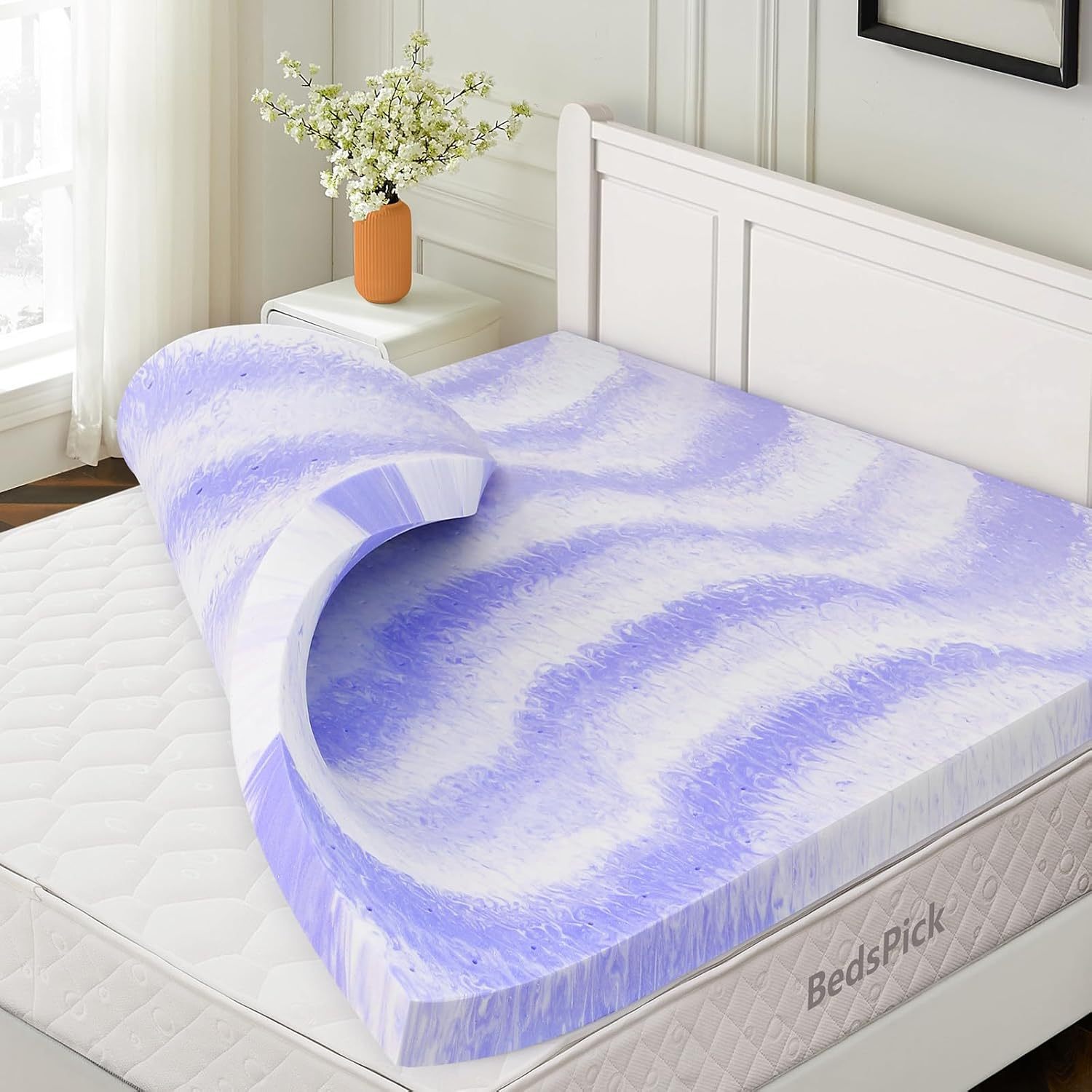 BedsPick Memory Foam Mattress Topper
