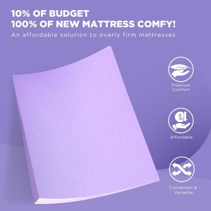 BedsPick Mattress Topper Queen Memory Foam