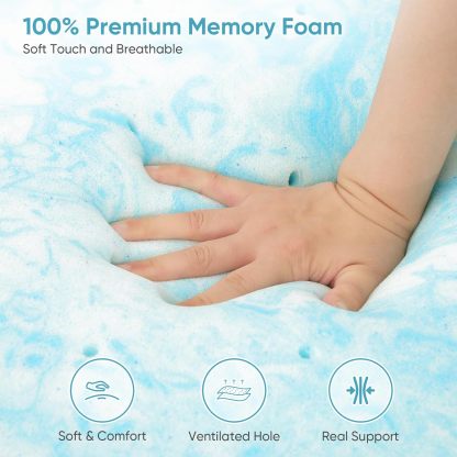 BedsPick 3 Inch Twin XL Memory Foam Mattress Topper