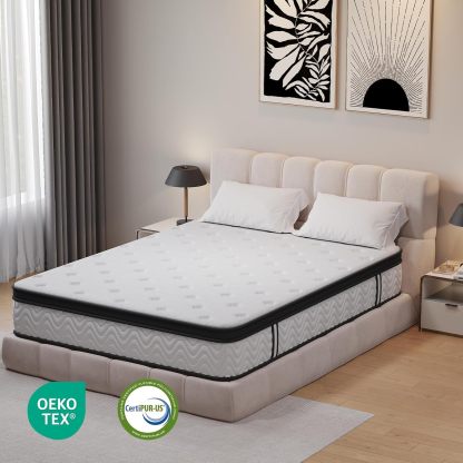 BedsPick Queen Mattress, 12 Inch Hybrid Mattress in a Box