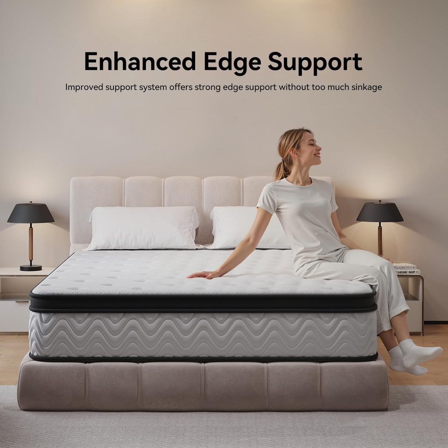 BedsPick Queen Mattress, 12 Inch Hybrid Mattress in a Box