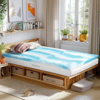 BedsPick 3 Inch Twin XL Memory Foam Mattress Topper