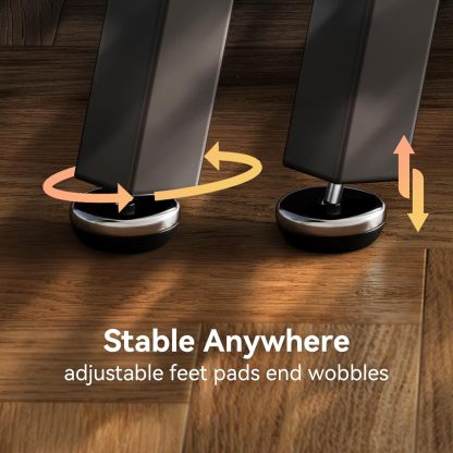 BedsPick 47.3" Console Table with Outlet, Entryway Table with 4-Tier Storage Shelves for Entryway